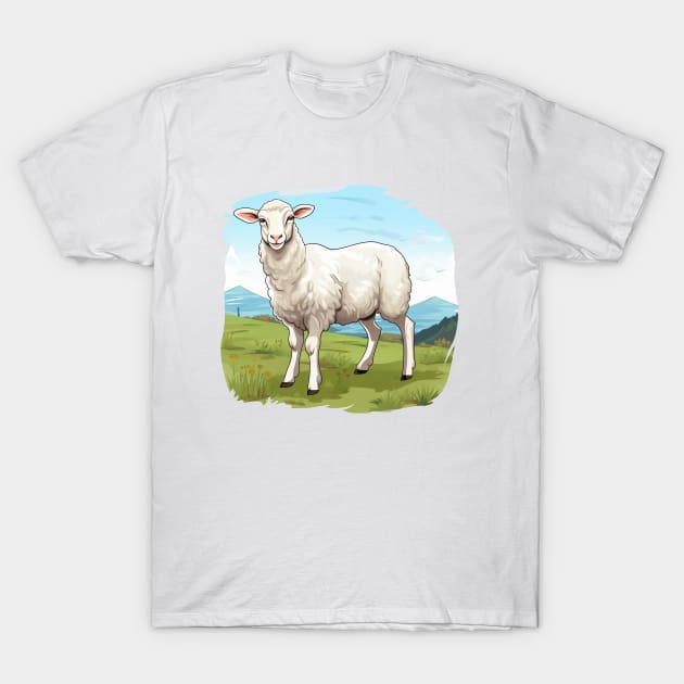 White Sheep T-Shirt by zooleisurelife